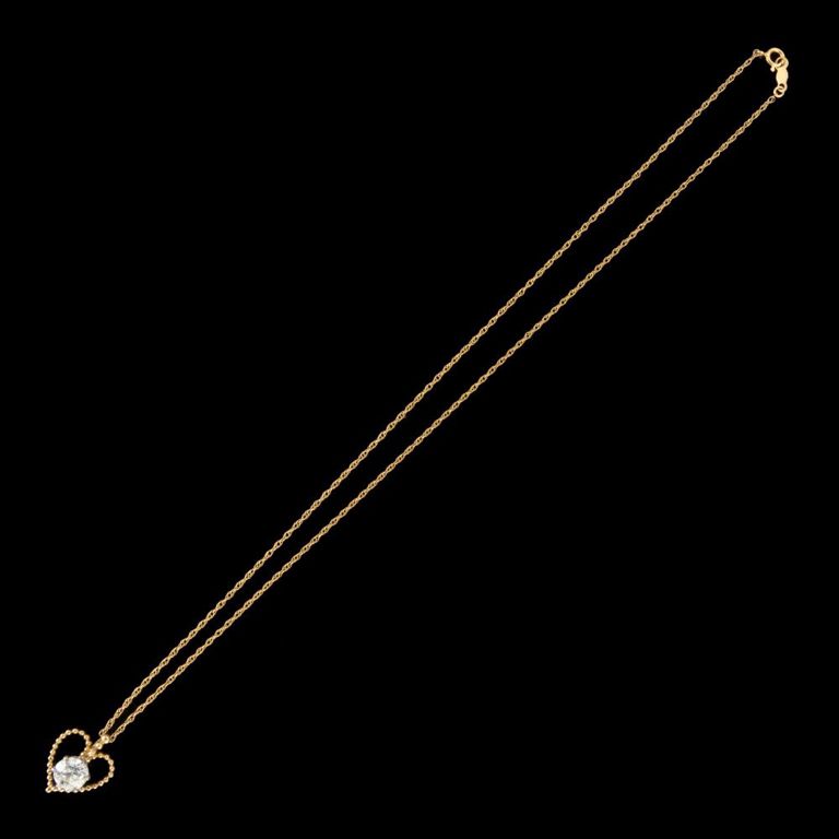 Vintage Jabel 18k Two-toned Gold and Approx. 1.1 Ct. Diamond Pendant
