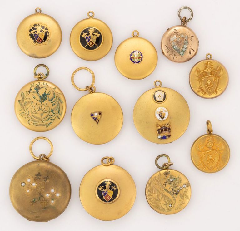 Knights of Pythias Fraternal Lockets