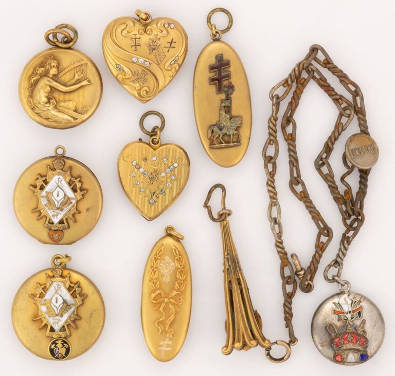 Knights of Pythias Fraternal Lockets