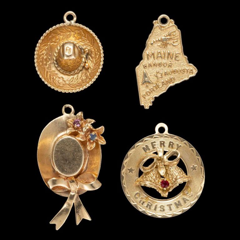 Vintage 14k and 18k Yellow Gold Figural Charms