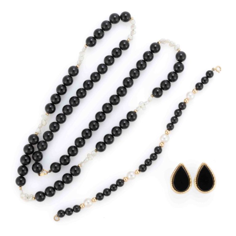 Vintage / Contemporary 14k Yellow Gold and Stone Jewelry