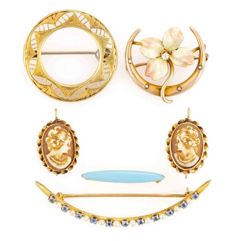 Antique / Vintage 10k, 14k, and Other Gold Jewelry