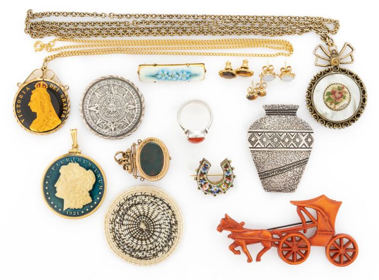 Antique / Vintage Sterling Silver and Other Costume Jewelry