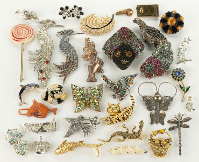 Vintage / Contemporary Animal and Other Figural Costume Jewelry