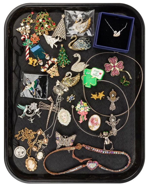 Vintage/Contemporary animal, holiday, and figural costume jewelry