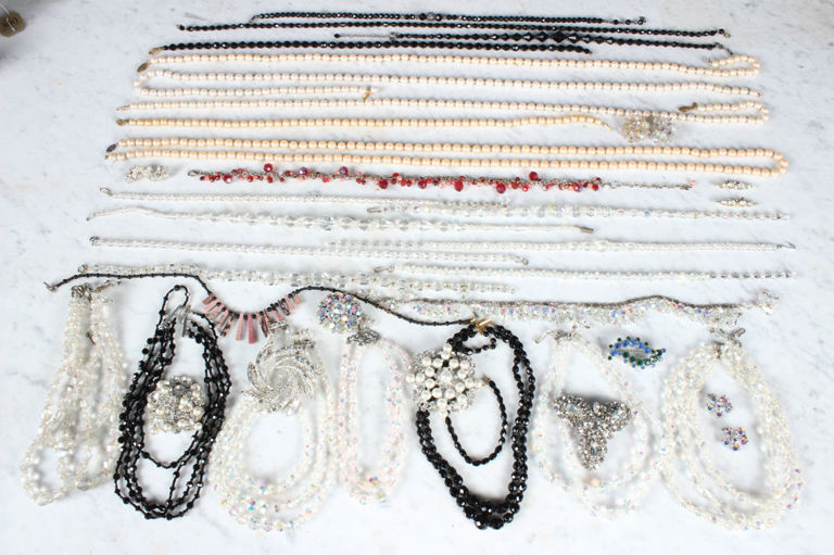 Grouping of Rhinestone Jewelry