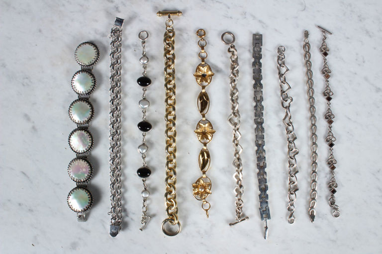 Grouping of Sterling Silver Bracelets