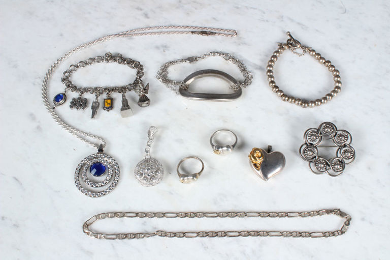 Assorted Sterling Silver Pendants, Necklaces, Etc.