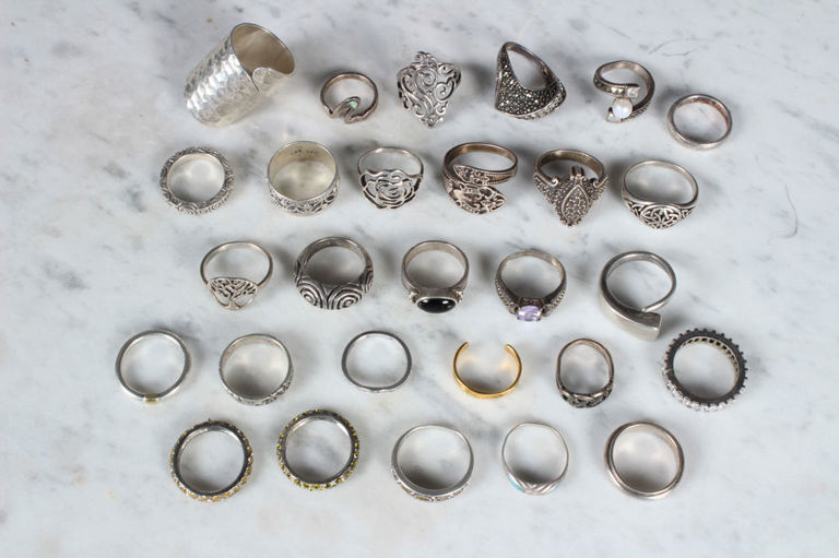 28 Sterling Silver Rings
