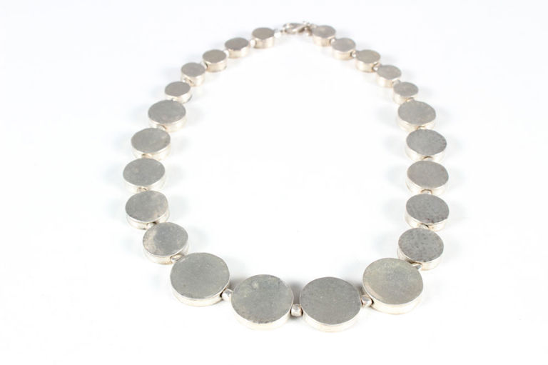 Sterling Silver Round Link Necklace
