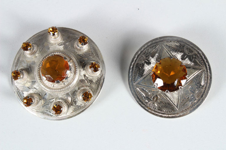 2 Ward Brothers Sterling Silver Brooches