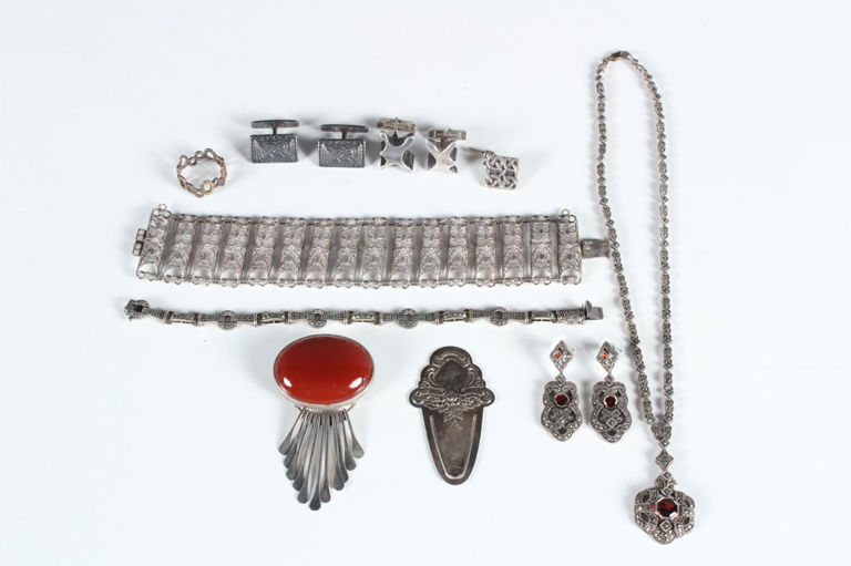 Assorted Silver Jewelry