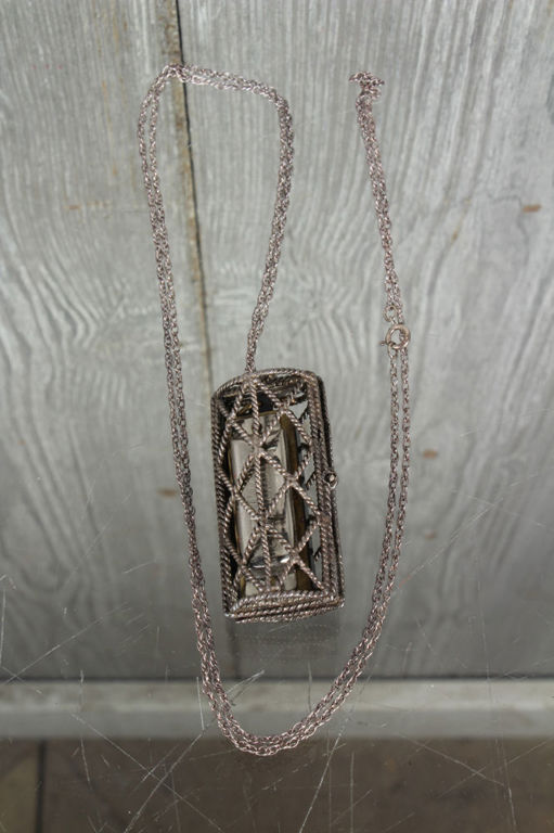 Sterling Silver Necklace With Hohner Harmonica