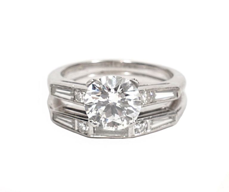 Ladies Brilliant Cut Diamond & Platinum Wedding Ring