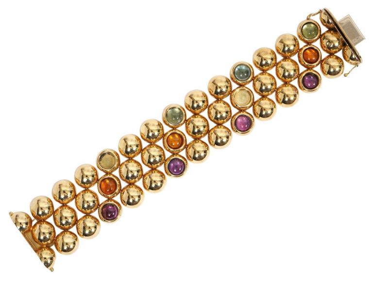 Ranzan Romeo Signed Italian 18K YG Bracelet