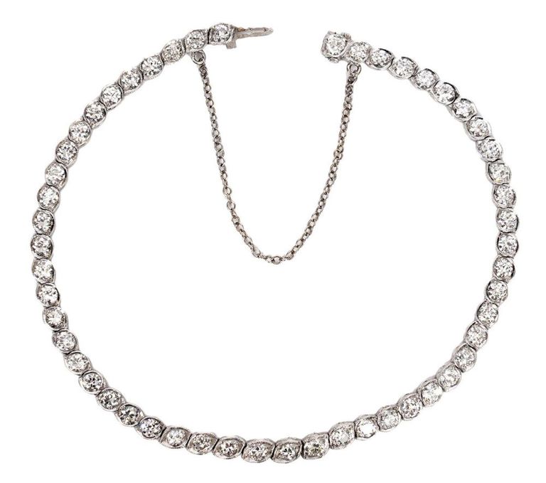Art Deco 3.5Ct. Diamond Tennis Bracelet