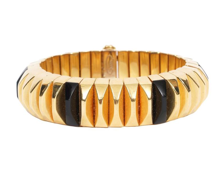 Kria Gioielli Italian18K YG & Onyx Bracelet