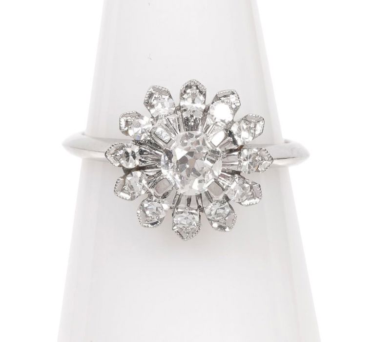 Estate 'Birks' 18K WG Diamond Ring