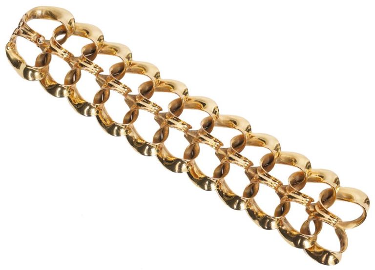 Vintage Van Cleef & Arpels 18k Sculptural Bracelet