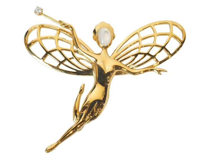 Van Cleef & Arpels 18K YG Fairy Brooch