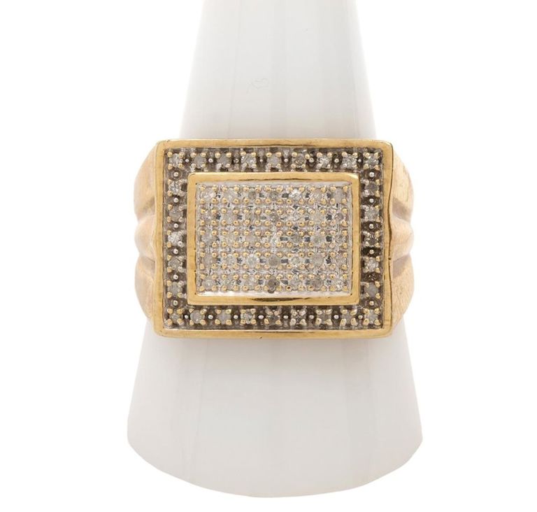 Gentleman's 10K YG Diamond Ring