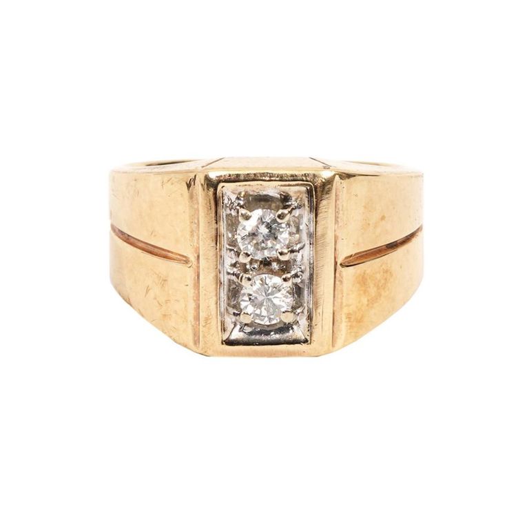 Gentleman's 10K YG Diamond Ring