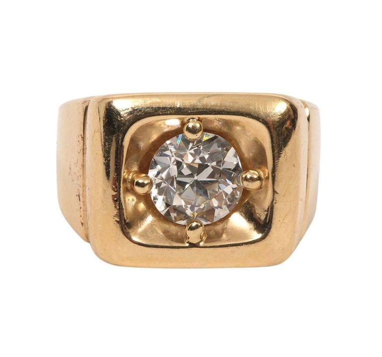 Men's 14K YG Diamond Ring
