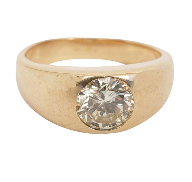 Men's 14K YG Diamond Ring