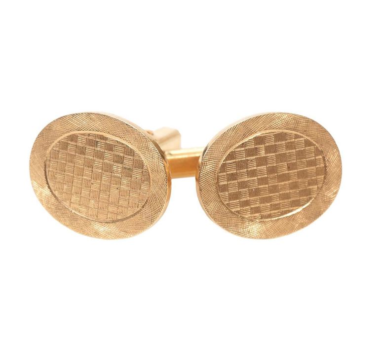 Pair 14K YG Cartier Vintage Cufflinks