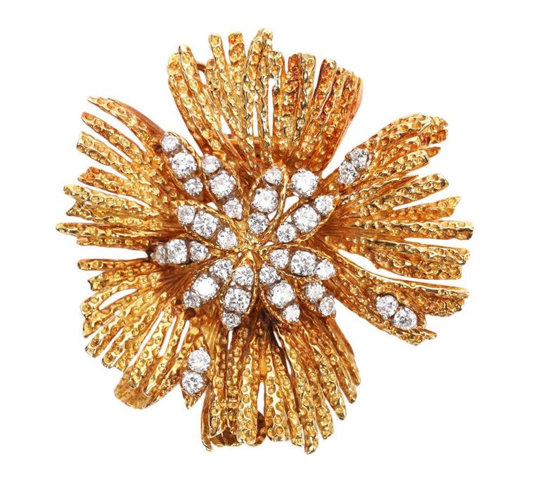 Van Cleef and Arpels 18K & Diamond Brooch