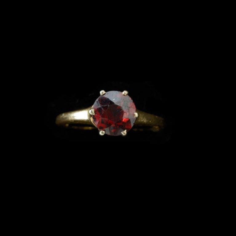 18K Mermod Jaccard Red Spinel Ring.