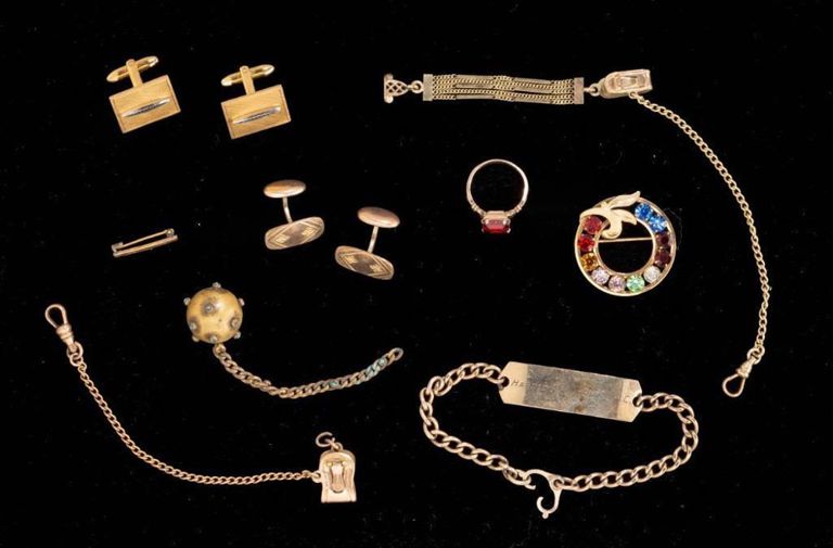 Group of Gold Filled Items.
