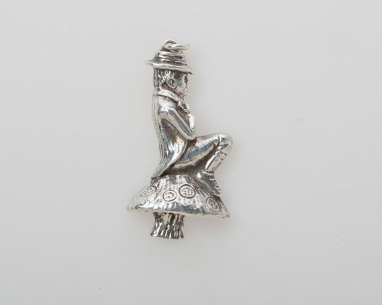 Reed & Barton Sterling Pendant of a Man.