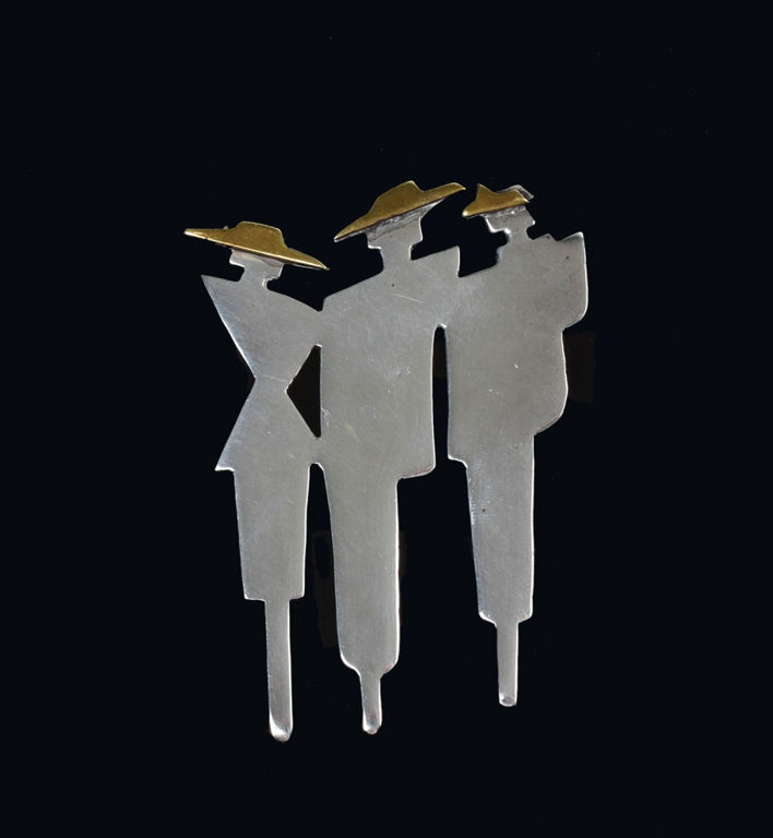 Stylized Mexican Sterling Pin.