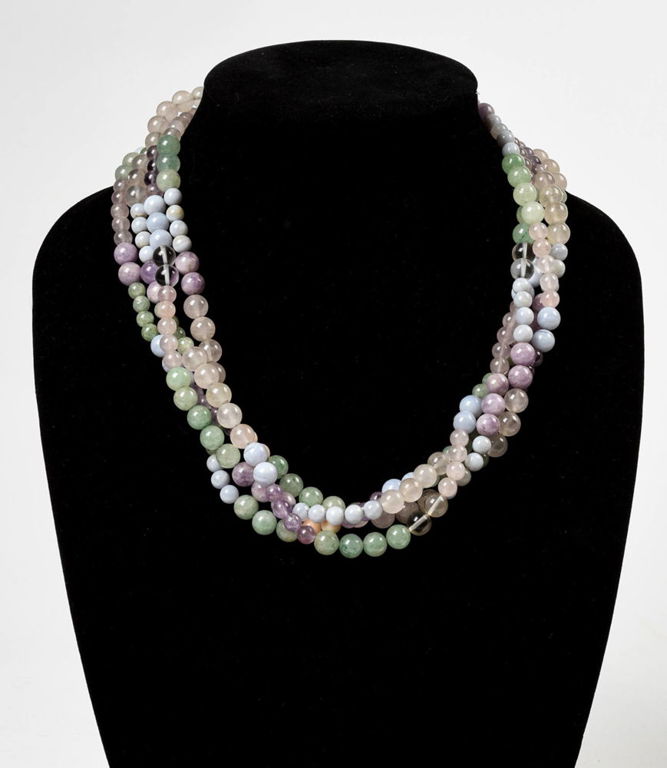 Assorted Semi-Precious Stones Beaded Necklace.