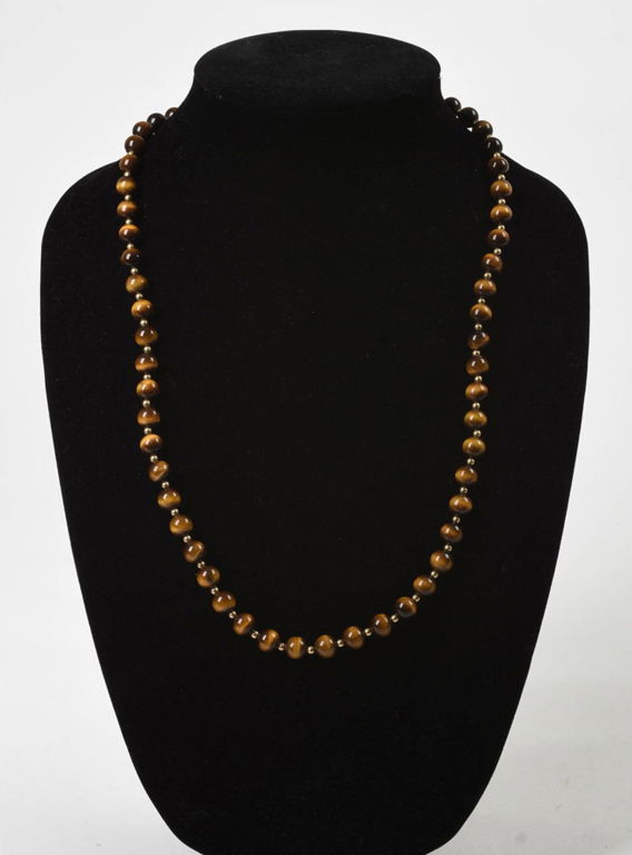 Tiger's Eye Bead Necklace.