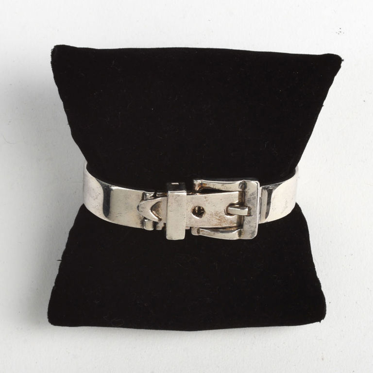 Italian Sterling Belt Buckle Bracelet.