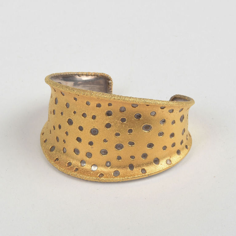 Heavy Gold and Silver Cuff.