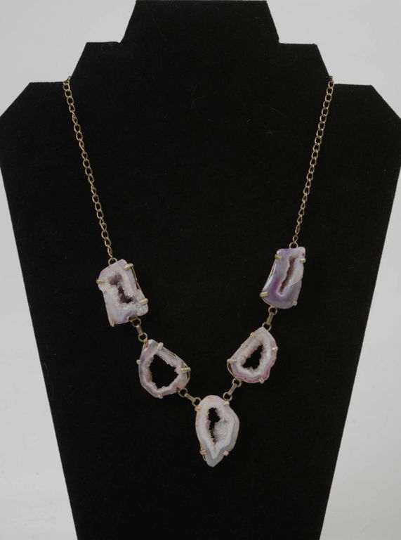 Hardstone and Silver Necklace.