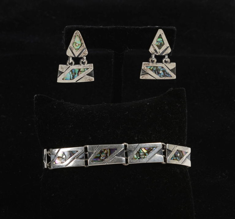 Signed MR Mexican Sterling Set.