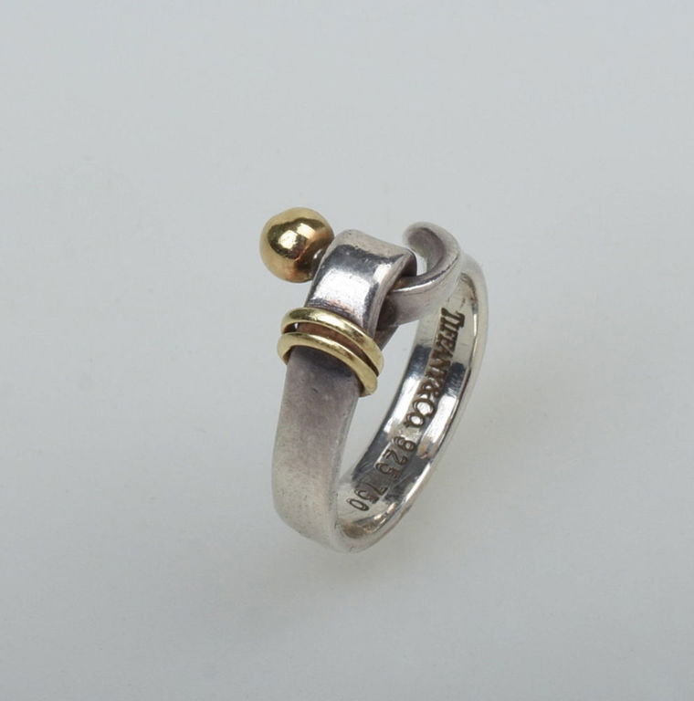 Tiffany & Co. Gold and Sterling Ring.