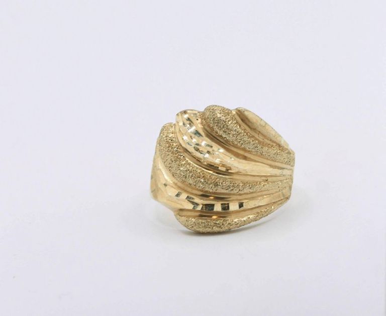 10K Yellow Gold Dome Ring