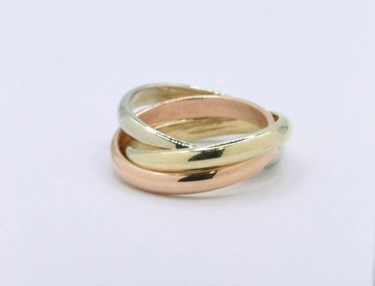 14K Tri-Color Gold Ring
