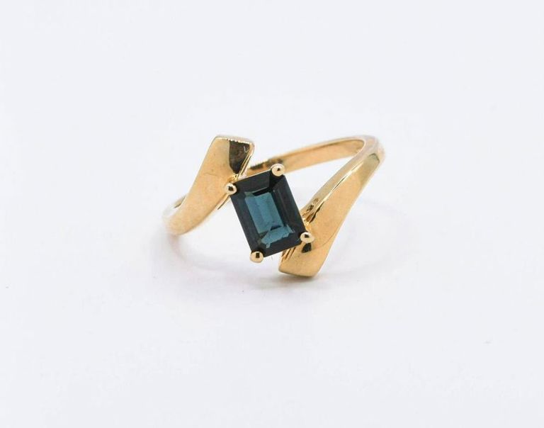 14K Indicolite Tourmaline Ring