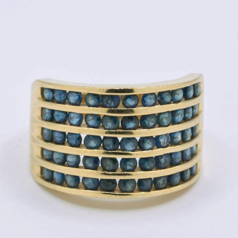 10K Yellow Gold Sapphire Ring