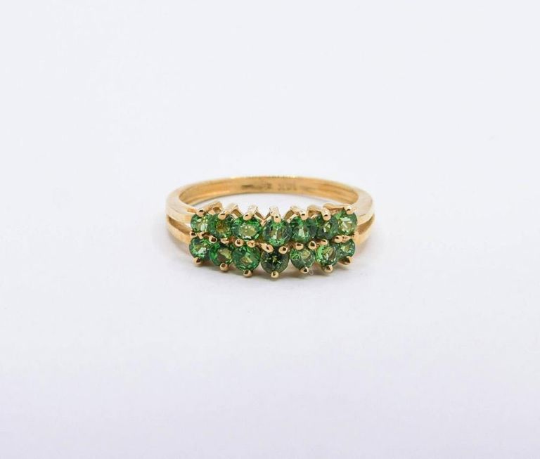 14K Tsavorite Garnet Ring