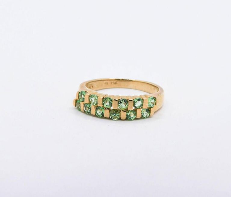 14K Tsavorite Garnet Ring