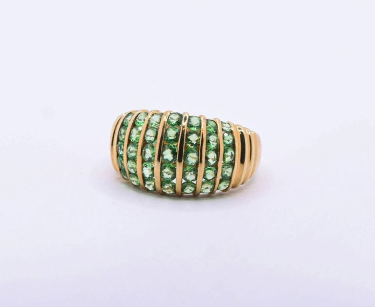 14K Tsavorite Garnet Ring