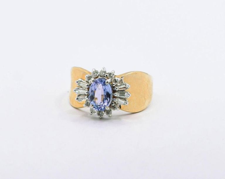 14K Tanzanite & Diamond Ring