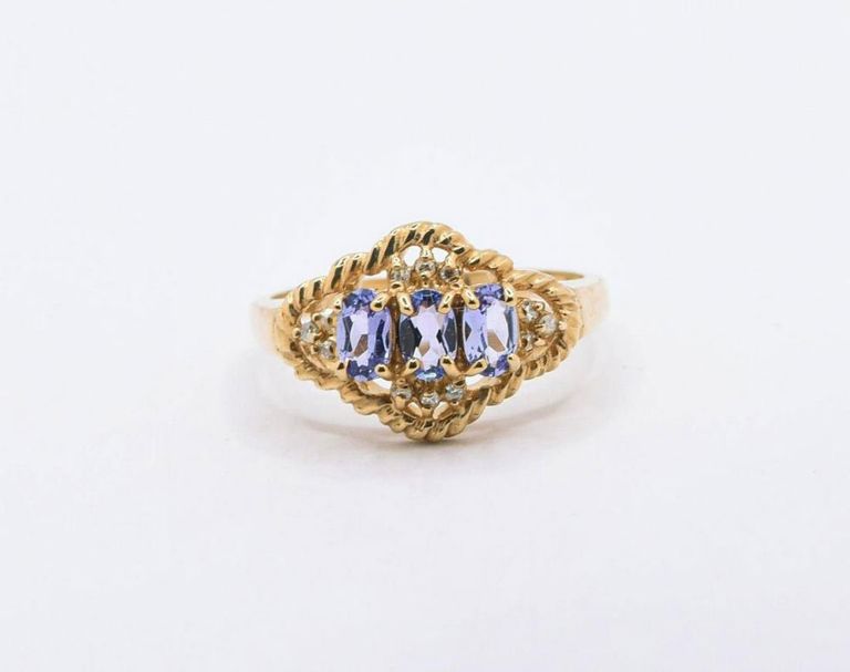 14K Tanzanite & Diamond Ring